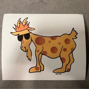 GOAT USA Cheese Goat Sticker